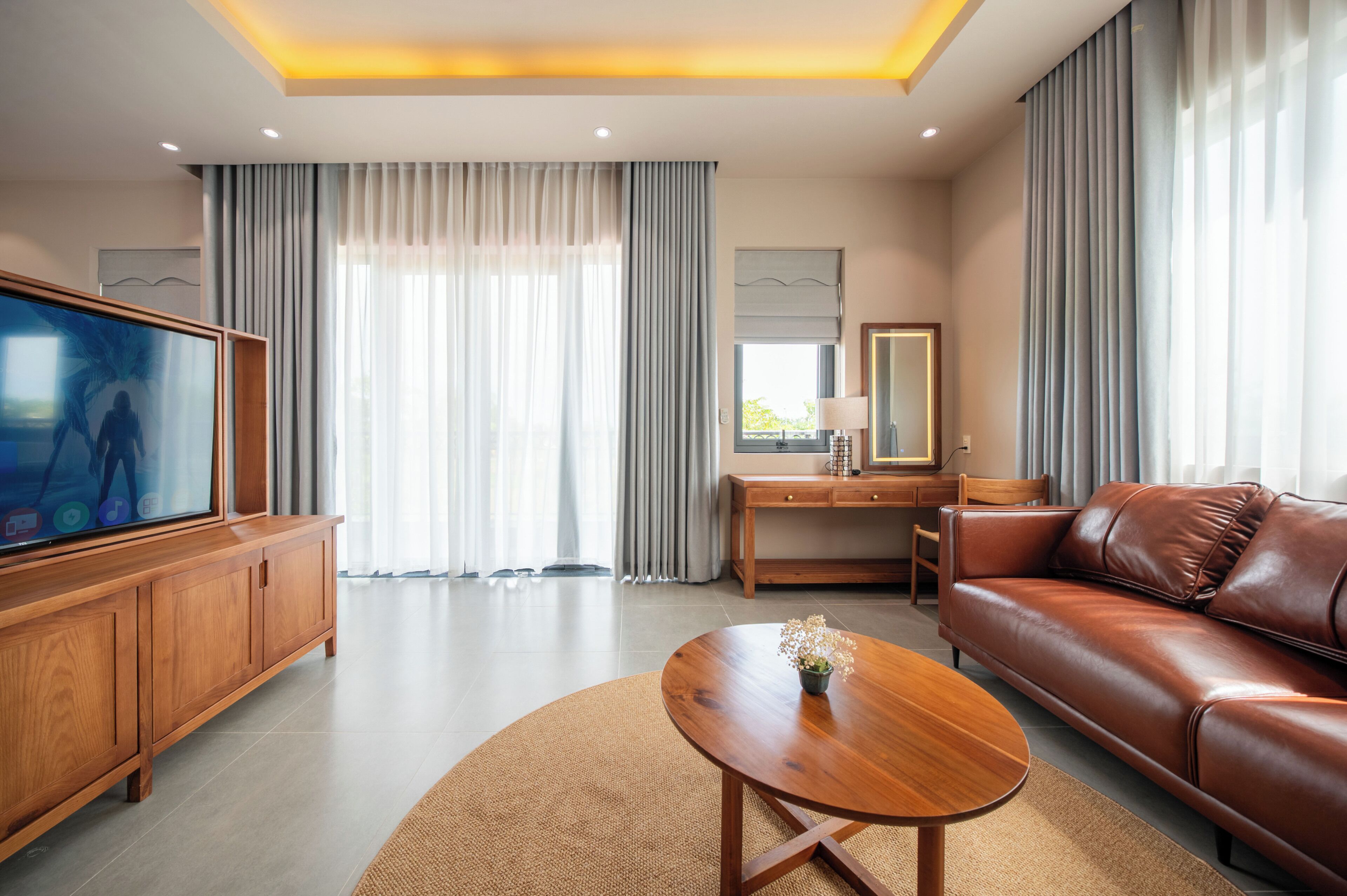 Apartemen Deluks, 1 Tempat Tidur King, balkon, pemandangan kebun | Pemandangan balkon