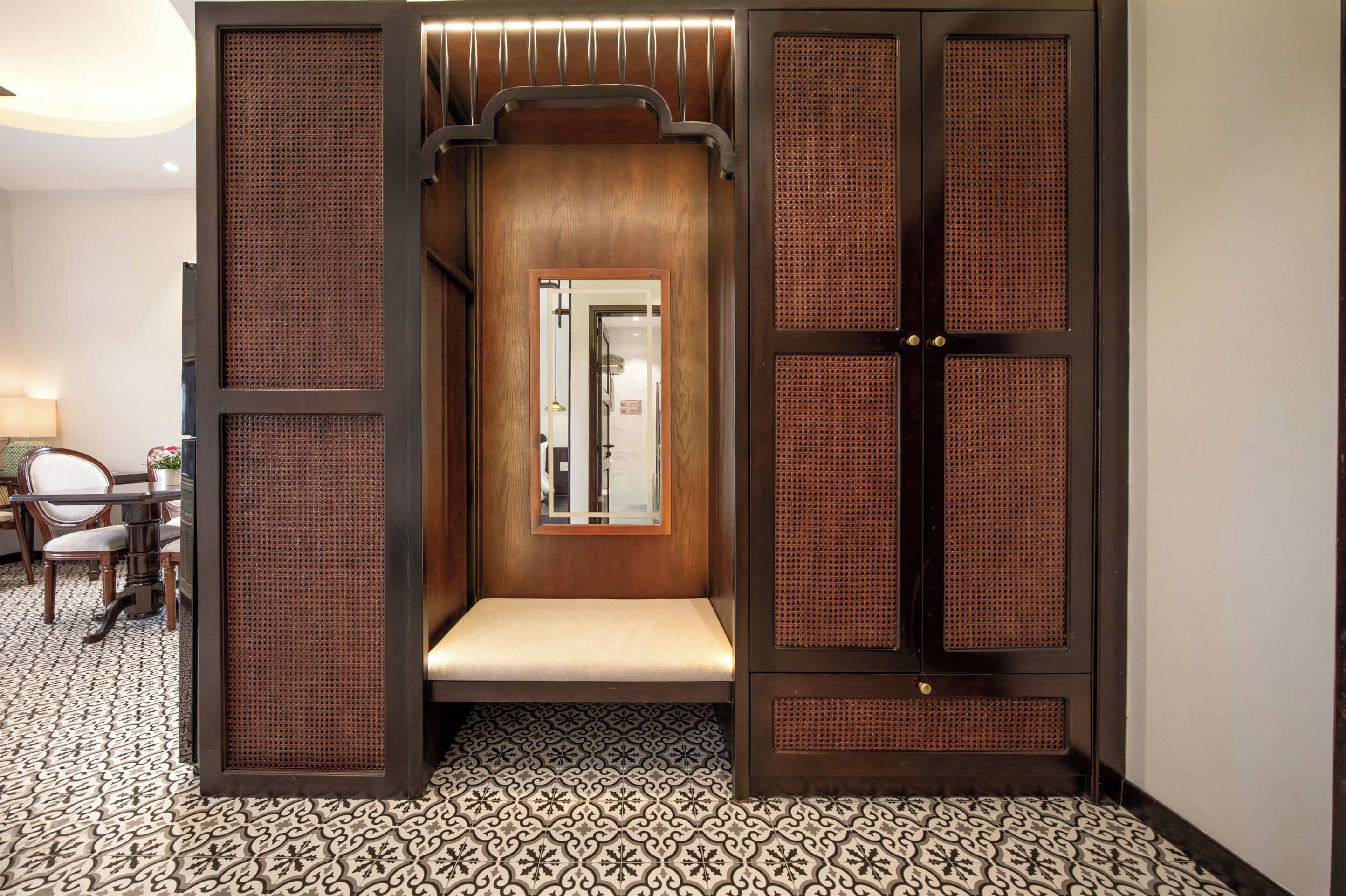 อพาร์ทเมนท์สำหรับครอบครัว, 1 ห้องนอน, วิวสวน | เครื่องนอนระดับพรีเมียม, เตียงเมมโมรีโฟม, โต๊ะทำงาน