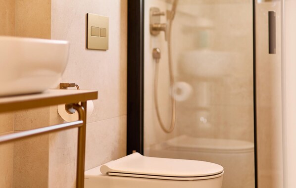 Shower, hair dryer