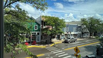 Vue depuis lâhĂ©bergement