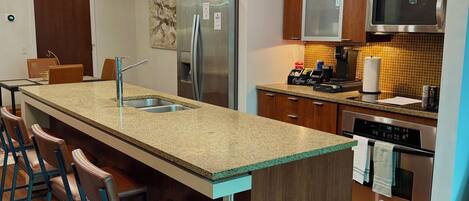 Microwave, oven, stovetop, dishwasher