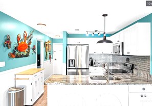 Microondas, horno, placa de cocina, lavavajillas