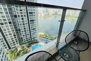 Uitzicht vanuit accommodatie