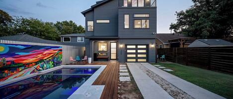 Udendørs pool, opvarmet pool