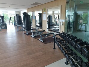 Apartment, 1 Bedroom, Accessible, Smoking | Fitness facility - Luxury Large One Bedroom Seaview Serviced Apartment at Wongamat, Pattaya (Pattaya)