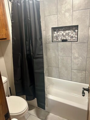 Towels, soap, toilet paper