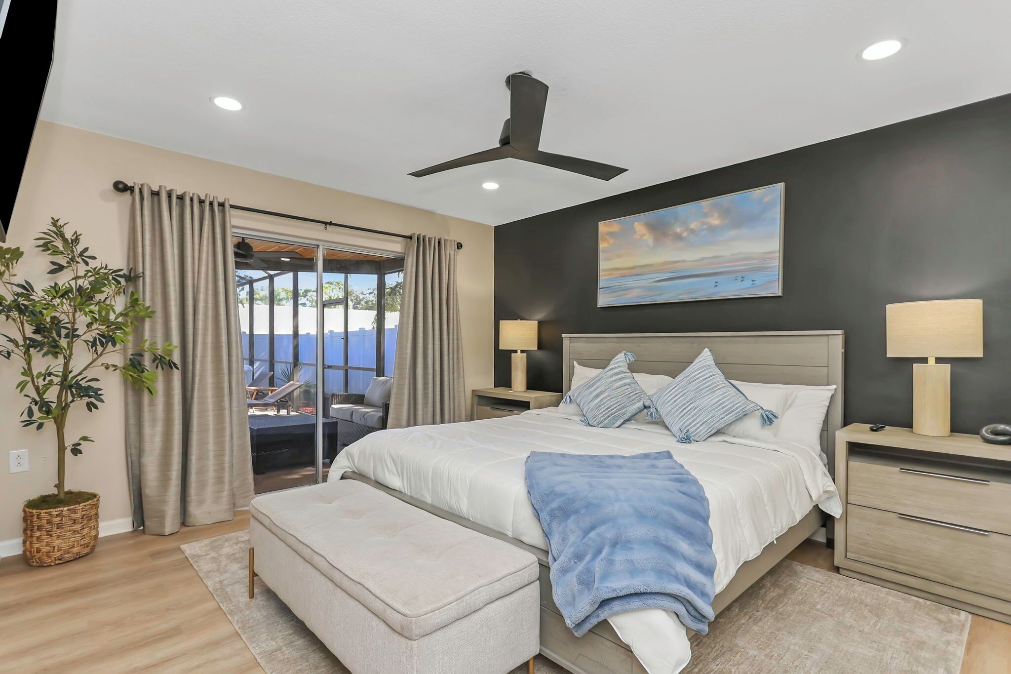 4 chambres, fer et planche à repasser, Wi-Fi gratuit, draps fournis