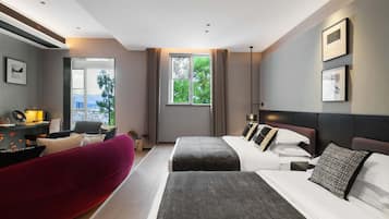 Chambre Familiale avec lits jumeaux | Literie de qualité supérieure, surmatelas