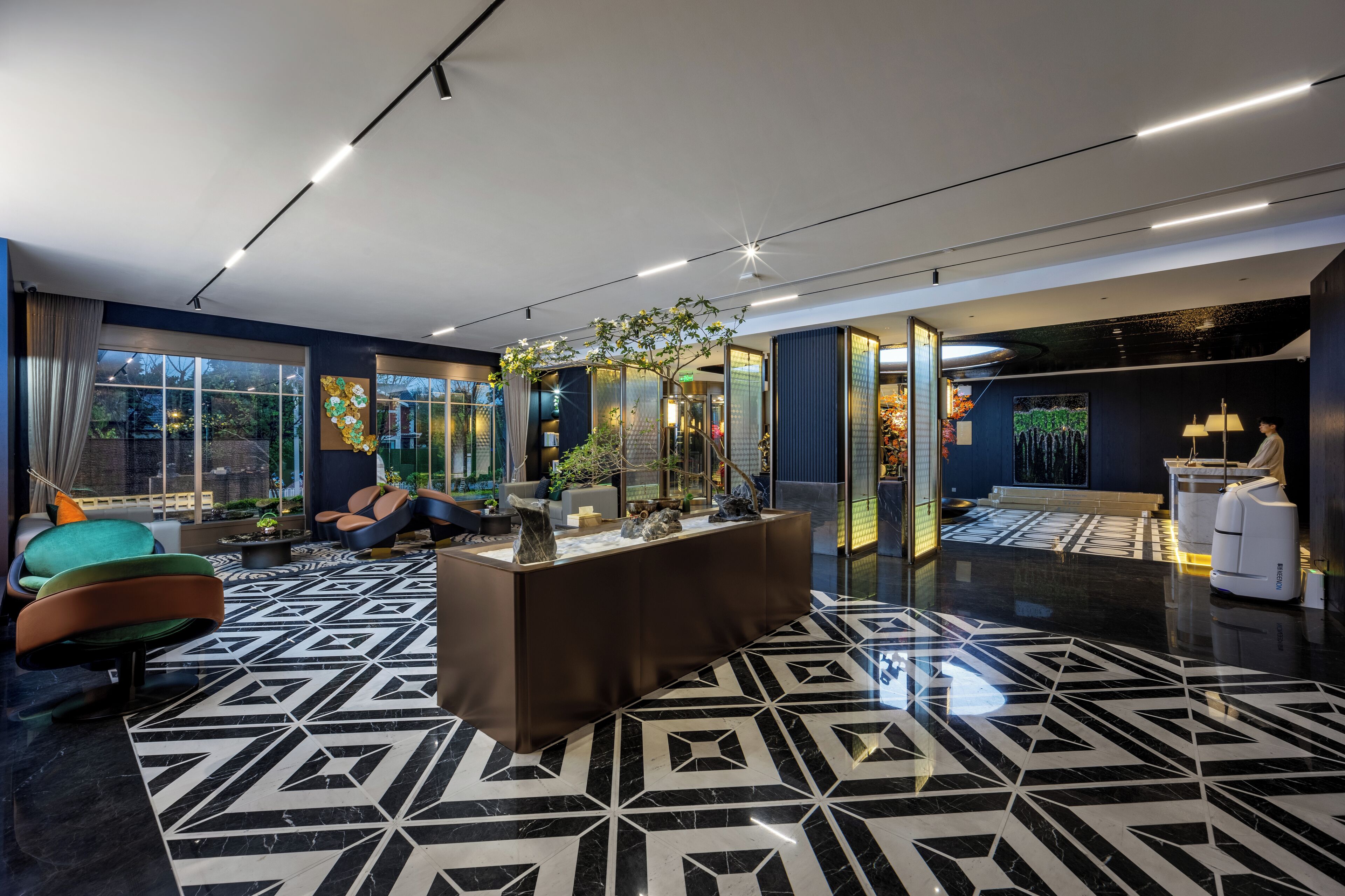 Lobby sitting area