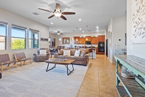 TV, fireplace, stereo, offices