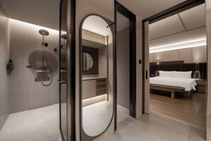 Chambre Affaires avec lits jumeaux, 2 lits doubles, non-fumeur, service de ménage | Salle de bain