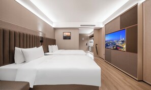 Basic Twin Room, 1 Bedroom | Desk, laptop workspace, iron/ironing board, free WiFi