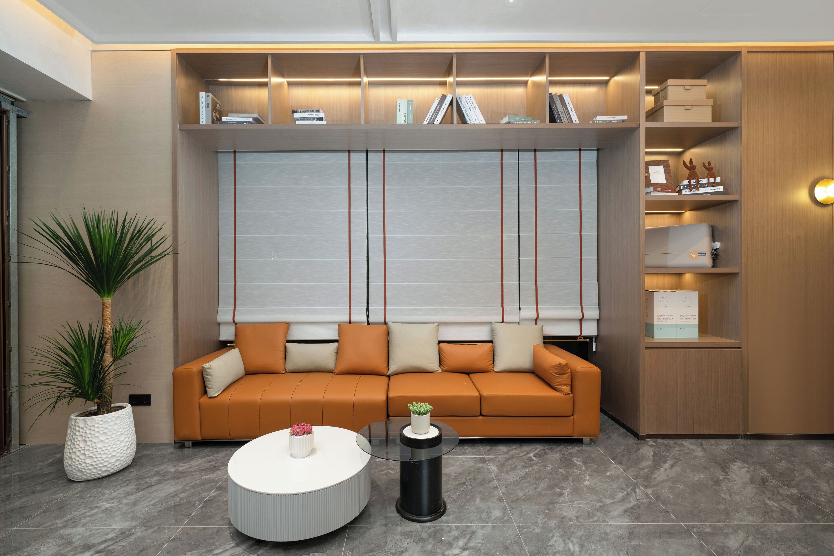 Área de estar no saguão