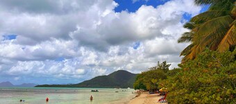 Cosy studio 5 minutes' walk from one of Martinique's most beautiful beaches