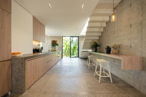 Deluxe Villa, 2 Bedrooms, Private Pool, Pool View | Private kitchen | Fridge, oven, stovetop, coffee/tea maker - Villa Nakula 7 by Alfred in Bali (Canggu)