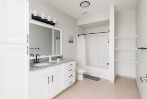 Hair dryer, towels