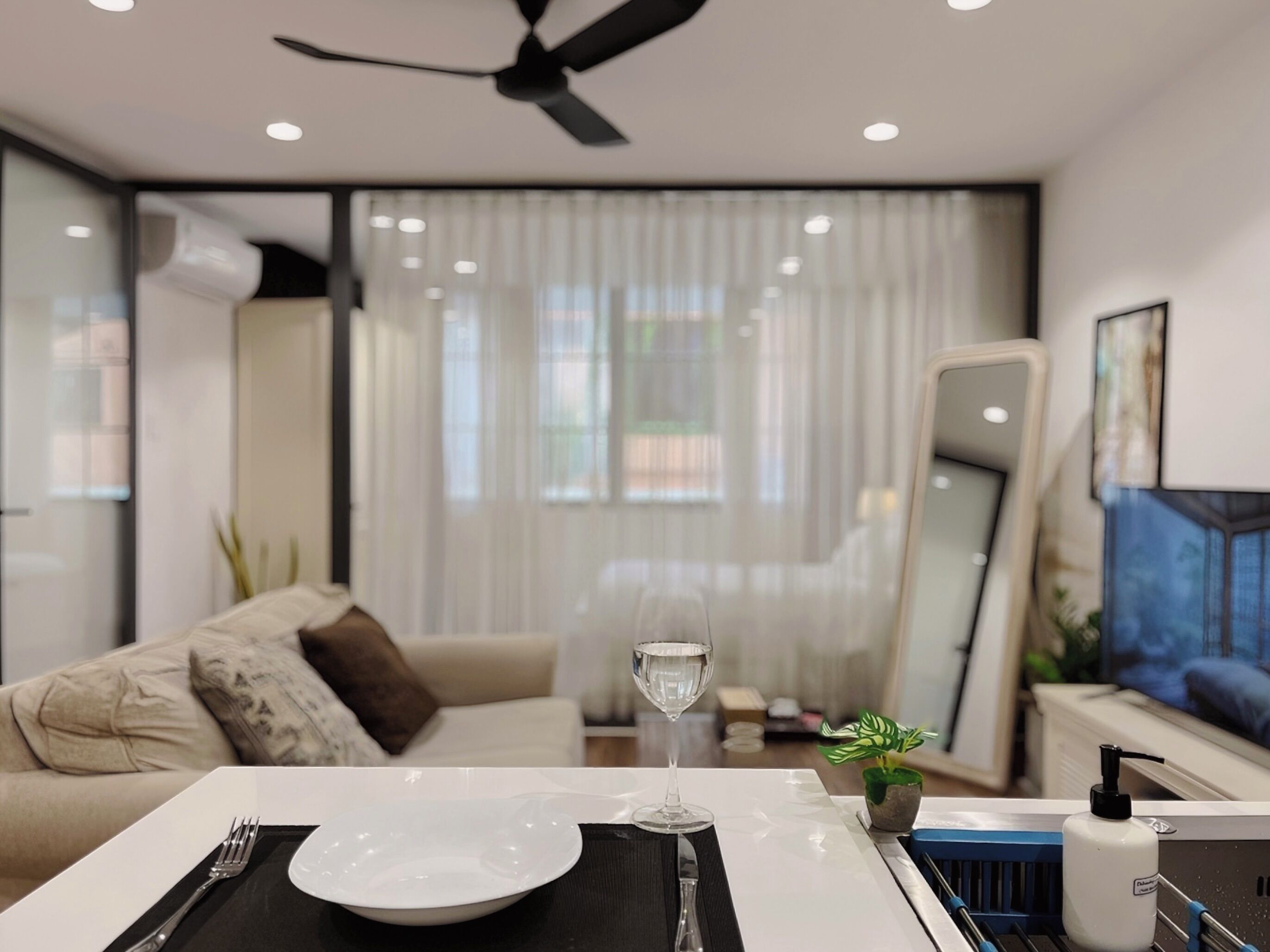 Appartement Luxe, 1 chambre, balcon, côté jardin