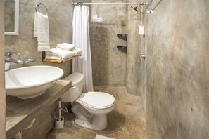 Towels, soap, toilet paper