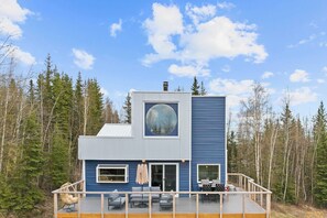 Exterior - Scandi Aurora Villa: 2B2B House + Heated Cabin - Indoor Sauna & Epic Views (Fairbanks)