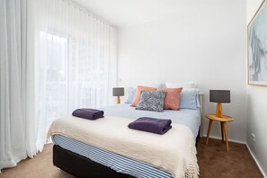 3 bedrooms, iron/ironing board, travel cot, WiFi