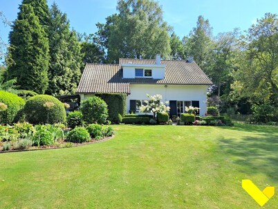 Beautiful country house surrounded by greenery