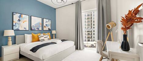 1 chambre, bureau, fer et planche à repasser, Wi-Fi