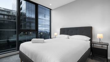 1 غرفة نوم ومكواة/لوح كي وواي فاي وملاءات أسرّة