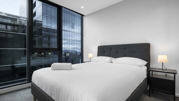 1 غرفة نوم ومكواة/لوح كي وواي فاي وملاءات أسرّة