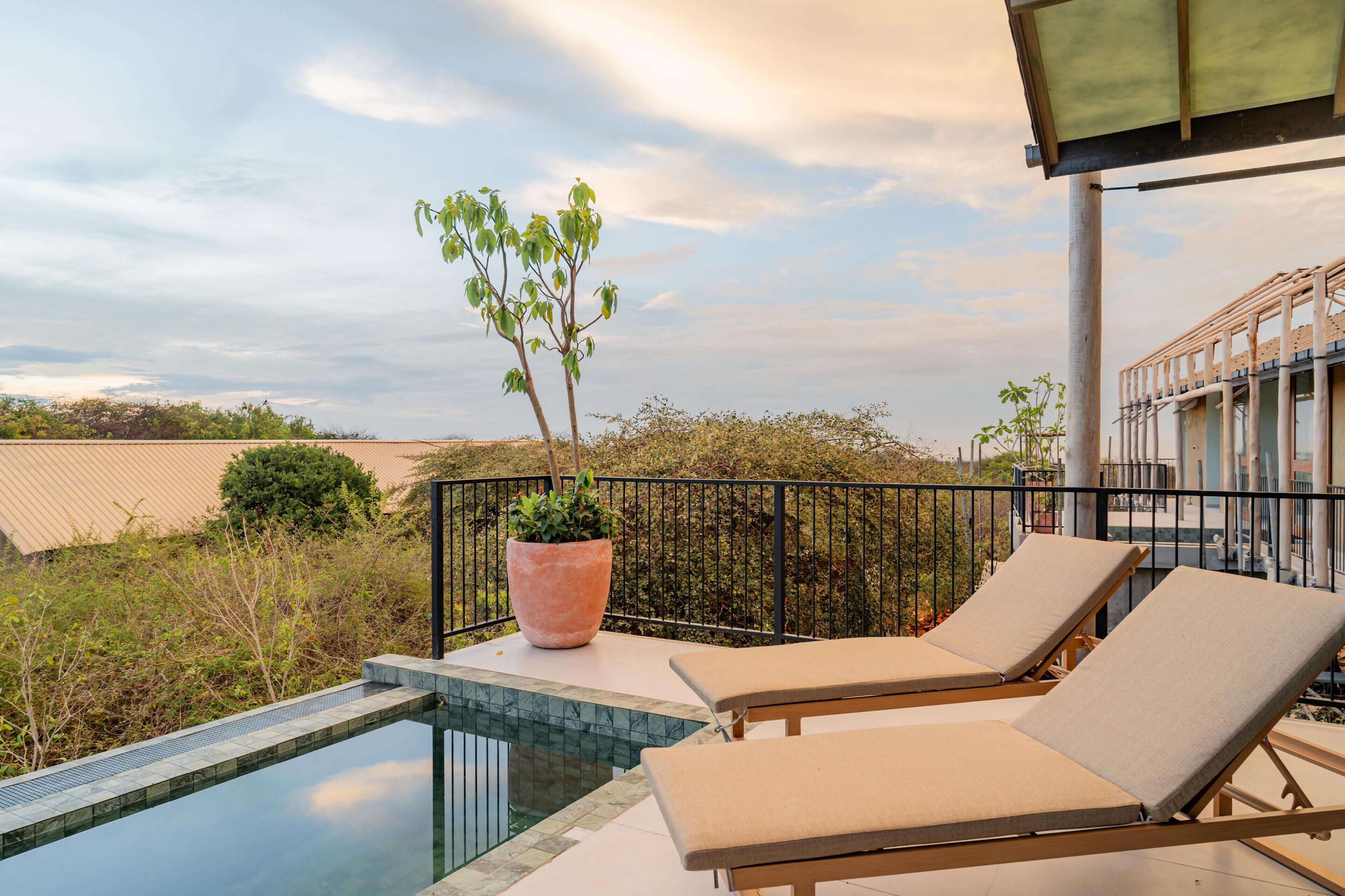 Piscina en la azotea