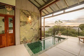 Deluxe villa, privézwembad | Terras