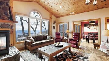 Smart TV, fireplace, video games, foosball