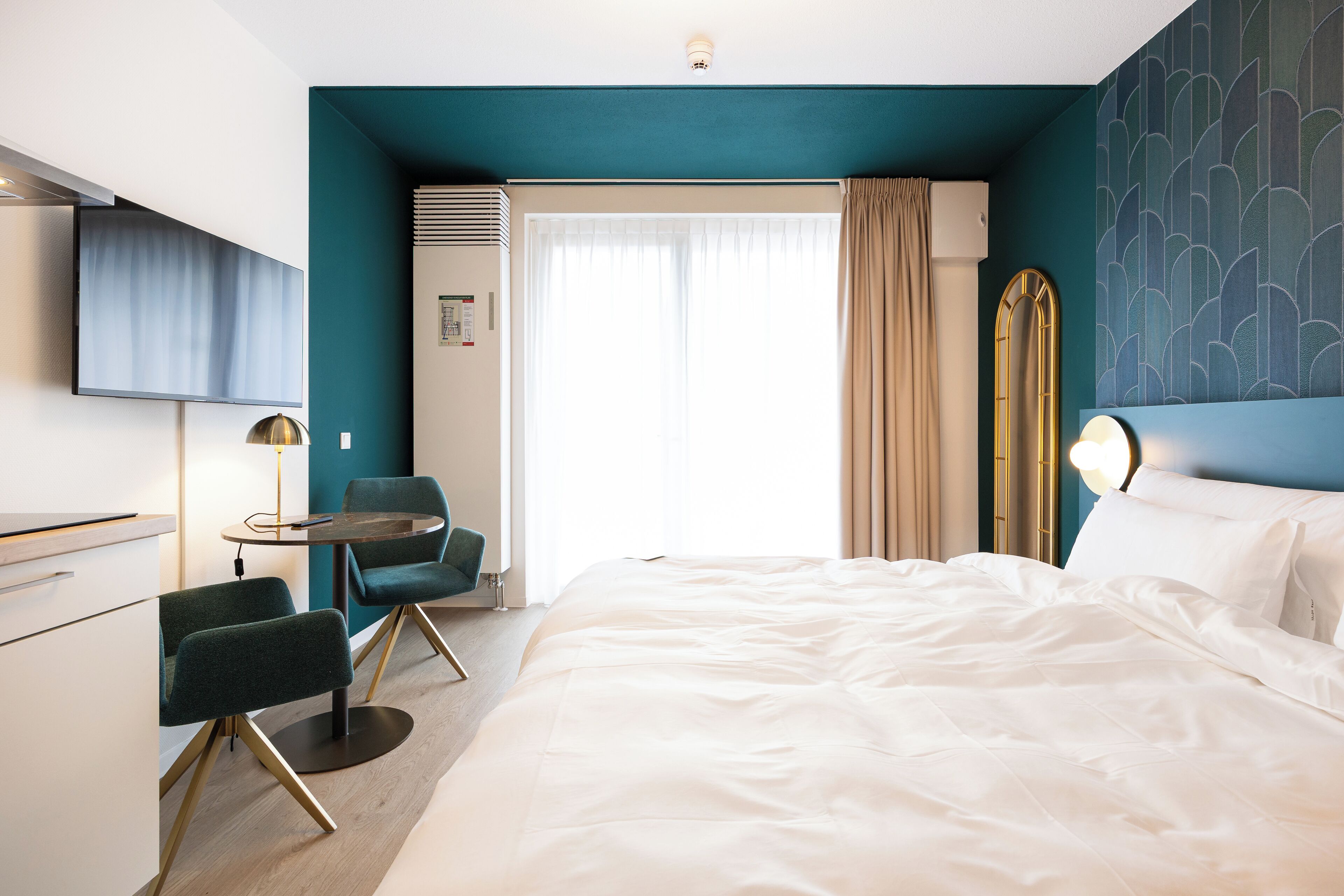 Monolocale Standard | Cassaforte in camera, tende oscuranti, ferro/asse da stiro