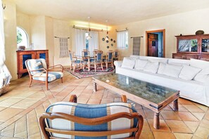 TV, fireplace, books