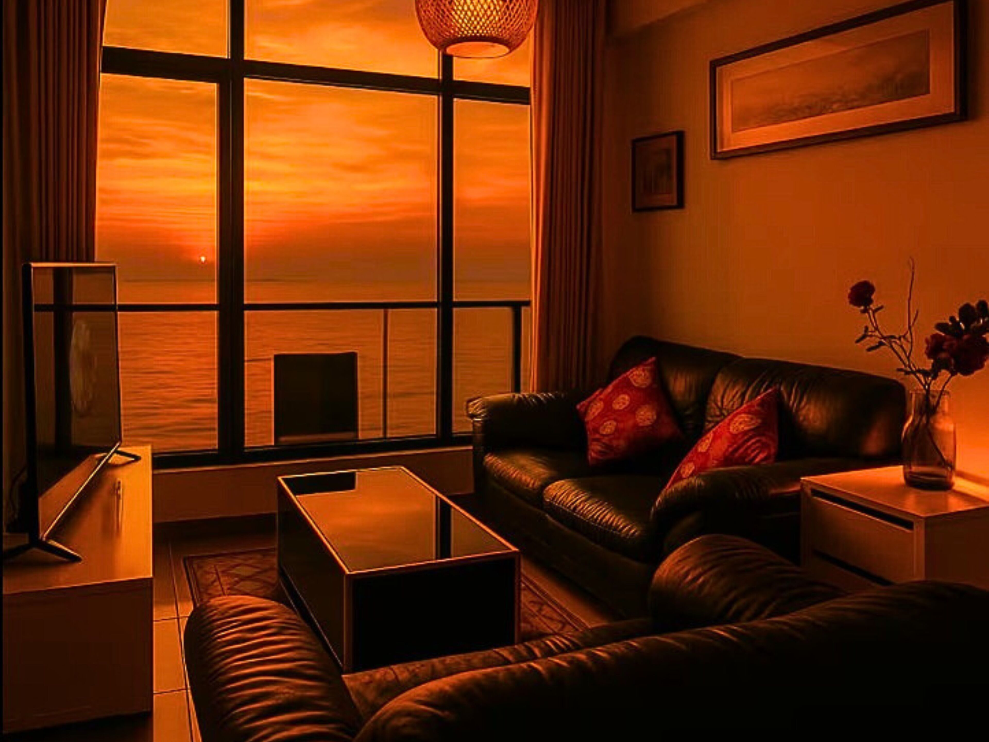 Exclusive Suite, Sea View | Living area