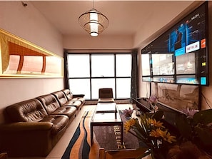 Exclusive Suite, Sea View | Living area