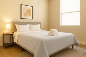 2 habitaciones, tabla de planchar con plancha, wifi y ropa de cama