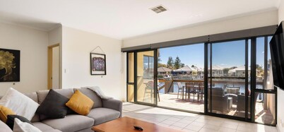 Canal apartment with Jetty
