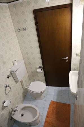 Haartrockner, Bidet, Handtücher, Seife