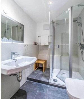 Shower, hair dryer