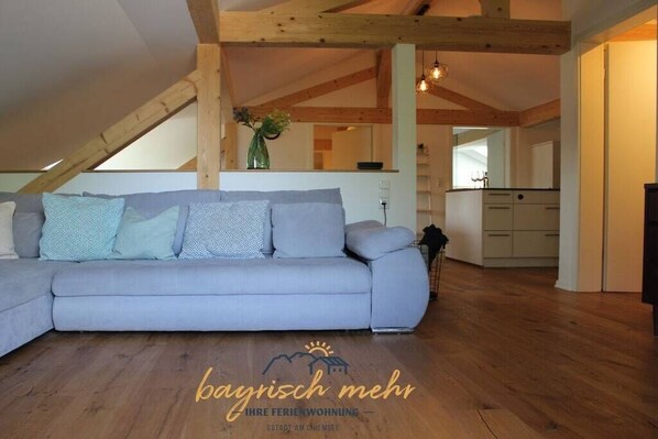 Living area - Your holiday apartment Bavarian more (Gstadt)