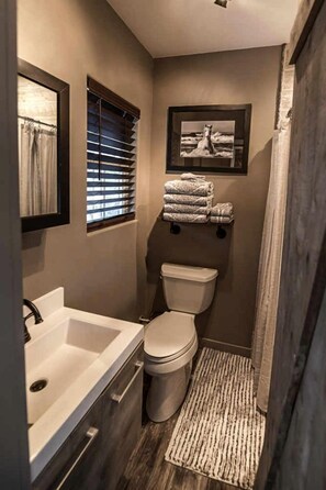 Towels, soap, shampoo