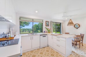 Microwave, stovetop, dishwasher
