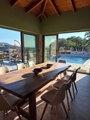 Dining - Bellevia Stone Pool Villa (Nea Styra)