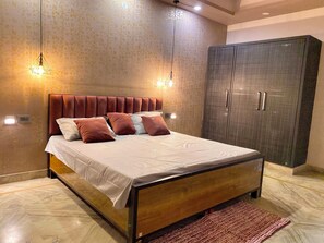 Appartement, balcon, vue ville