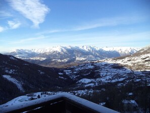 Vue depuis lâhĂ©bergement