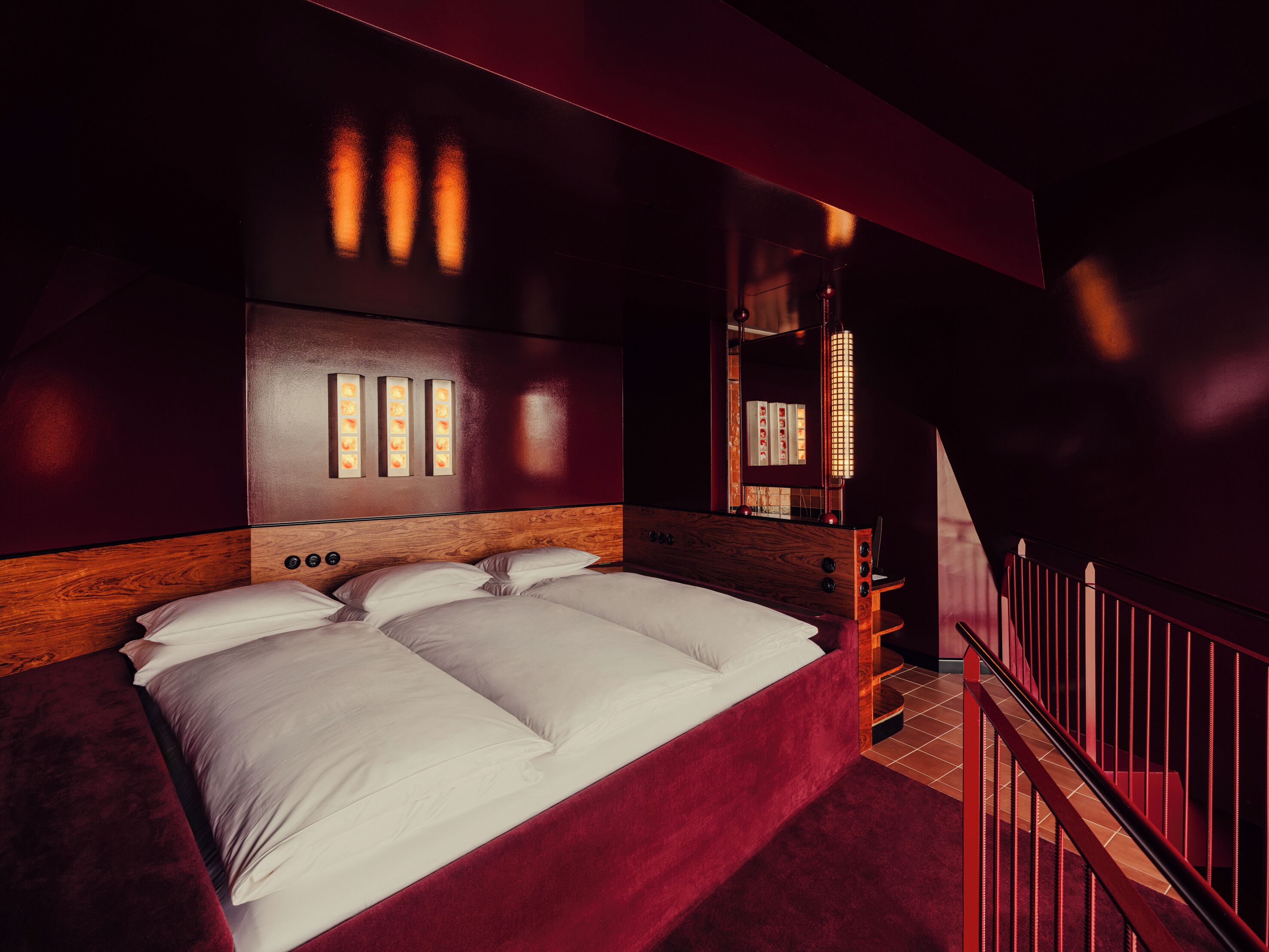 Ropa de cama de alta calidad y minibar 