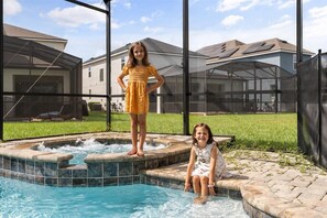 A heated pool