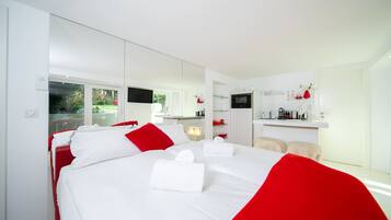 1 makuuhuone, silitysrauta/-lauta, vauvan matkasänky, Wi-Fi