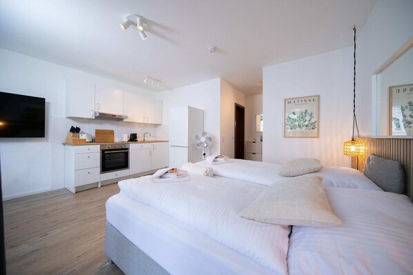 1 Schlafzimmer, Bügeleisen/Bügelbrett, Reisekinderbett, kostenloses WLAN