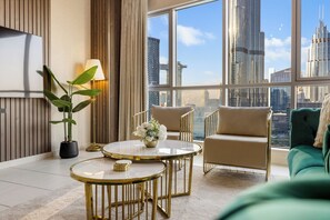 Appartement, balcon, vue jardin | Coin séjour